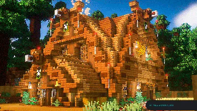 7 крутых концептов домов для опытных строителей в Minecraft