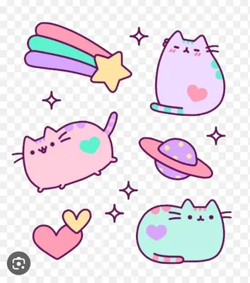 мини наклейки in 2023 | Pusheen cute, Kitty, Pusheen