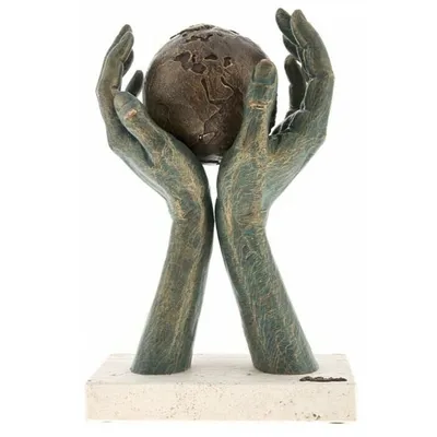 Скульптура «Мир в твоих руках», малая «Anglada» (a316318) — купить  скульптуры по оптовым ценам | Интернет магазин 100SUVENIROV.RU
