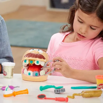 Игровой набор стоматолог Мистер Зубастик Не является оригиналом Play Doh -  купить с доставкой по выгодным ценам в интернет-магазине OZON (700705737)