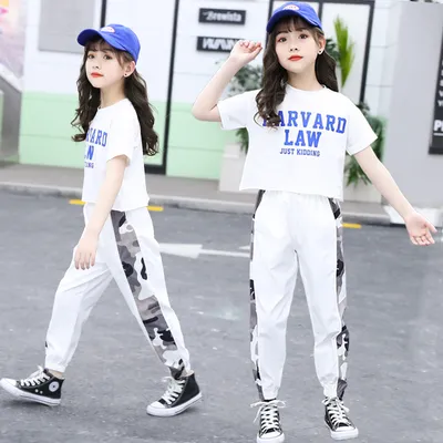 Child summer kids Korean style girl short jeans 2pcs set AD06100 - Yaaku.com