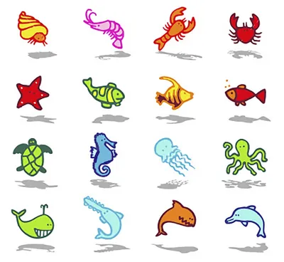 Найдите Две Одинаковые Картинки Морские Животные И Рыбы Игра Для Детей  Плоский Мультяшный Векторный — стоковая векторная графика и другие  изображения на тему Без людей - iStock