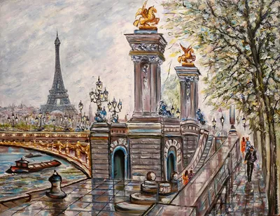 Мост Александра III. Скульптуры