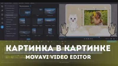 Картинка в картинке. Видеомонтаж в видеоредакторе Movavi | Анимация | Дзен