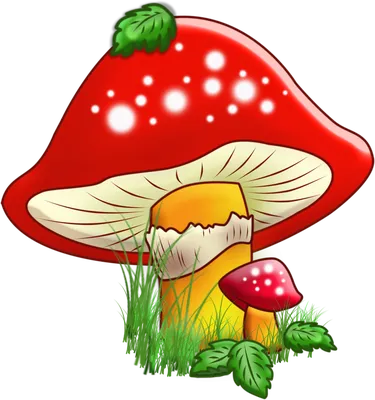 Two Cartoon Amanita Mushroom. Vector Colorful Illustration Stock  Illustration - Illustration of tale, cute: 190667164