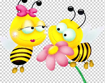 мультяшные талисманы пчел и ос на пунктирном маршруте Фото Фон И картинка  для бесплатной загрузки - Pngtree