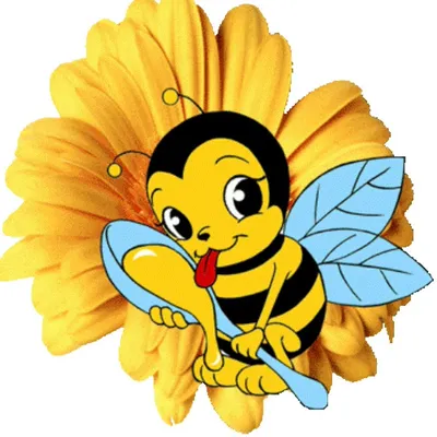 Векторная иллюстрация медоносной пчелы мультяшная пчела с большими добрыми  глазами насекомое вектор | Премиум векторы