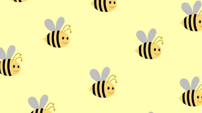 смешные мультяшные пчелы летают среди розовых и красных цветов. собирать  пыльцу, чтобы сделать мед. цельный шаблон. природный ланд Иллюстрация  вектора - иллюстрации насчитывающей пчеловодство, цветок: 228097611