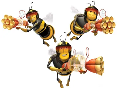 Мультяшная пчела фантастической красоты…» — создано в Шедевруме