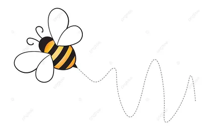 Маленькая мультяшная пчела | Премиум векторы | Пчела, Яркие обои, Значки