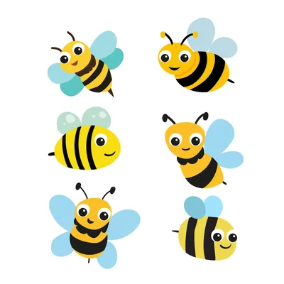мультяшные талисманы пчел и ос на пунктирном маршруте Фото Фон И картинка  для бесплатной загрузки - Pngtree