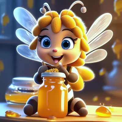 изображение счастливой мухи персонажа из мультфильма \"пчелка\". Иллюстрация  штока - иллюстрации насчитывающей потеха, счастливо: 221966276