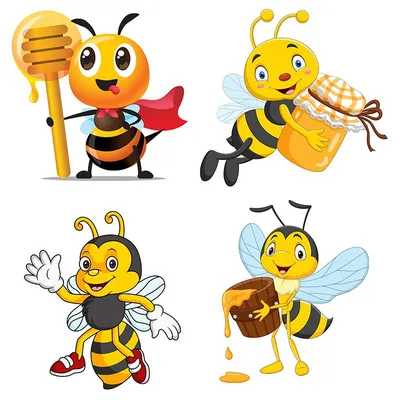 Пчелка с медом рисунок - фото и картинки abrakadabra.fun