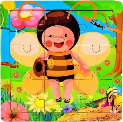 Милая мультяшная пчелка. Нарисуйте иллюстрацию в черно-белом цвете - Ozero  - российский фотосток
