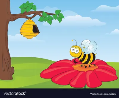 Купить Мультяшная маленькая пчелка с медом, наклейка на автомобиль,  виниловая наклейка, водонепроницаемые украшения, наклейки для автомобиля |  Joom