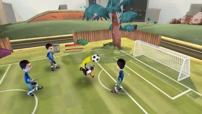 мультяшное изображение мальчика играющего в футбол, футбольный мультфильм  фон картинки и Фото для бесплатной загрузки