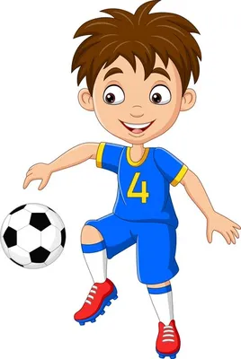Футбол Ребенок Мультяшный — стоковая векторная графика и другие изображения  на тему Kids' Soccer - Kids' Soccer, Атлет, Бегать - iStock