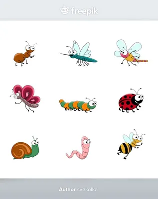 Мультяшный рисунок насекомых, Москит, окрашены, рука, насекомые png |  PNGWing