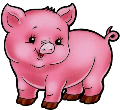 Мультяшная счастливая свинья мама с поросятами | Премиум векторы