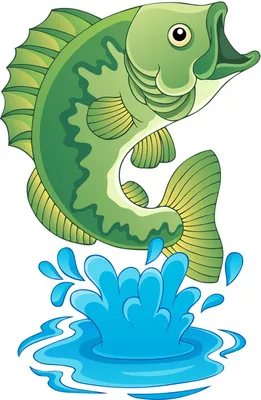 Симпатичные Мультяшные Рыбы Плавание Подводный Вектор Иллюстрации Для Детей  — стоковая векторная графика и другие изображения на тему Рыба - iStock