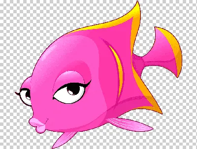 симпатичная рыба с большими глазами мультяшный персонаж на прозрачном фоне  Иллюстрация вектора - иллюстрации насчитывающей график, цвет: 221797279