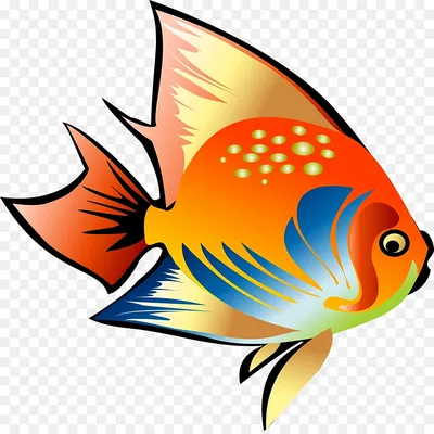 Смешные мультяшные разноцветные рыбы . Векторное изображение ©lilu330  153705966