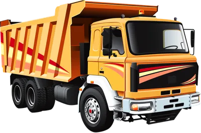 Yellow Cartoon Truck PNG Images | AI Free Download - Pikbest