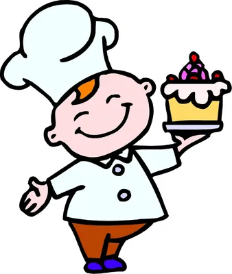 маленький пекарь держит выпечку вещи мультяшный персонаж изолирован  Иллюстрация вектора - иллюстрации насчитывающей характер, девушка: 227056549
