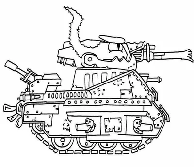 Раскраски КВ 44 из мультика про танки