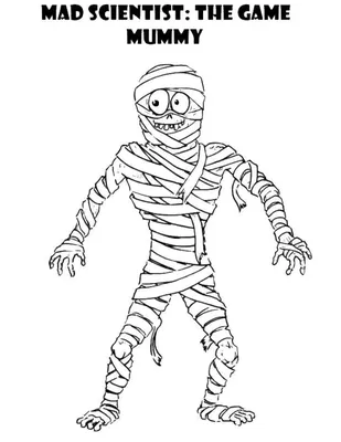Раскраска Хэллоуин мумия (5) - Бесплатнo Pаспечатать или Cкачать Oнлайн