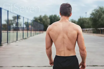 обнаженная мускулистая спина мужчины на белом фоне фотография Stock | Adobe  Stock