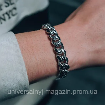 Мужские серебряные браслеты на руку: современный дизайн