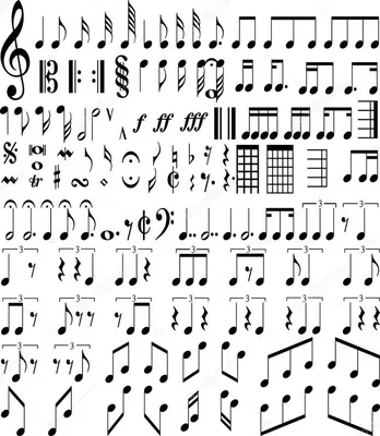 Музыкальные символы — стоковое изображение | Музыкальные символы,  Музыкальное образование, Символы
