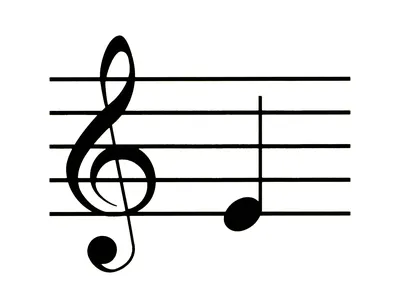 Набор Музыкальных Нот Музыкальные Ключевые Знаки Символы Вектора Белом Фоне  Векторное изображение ©belozersky 318276766