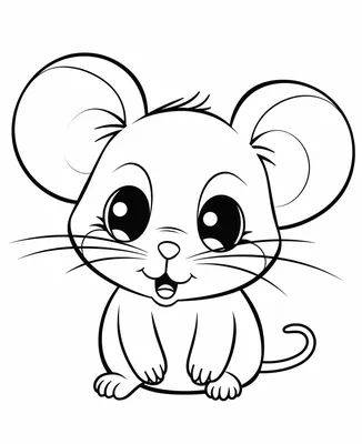 Mouse | Coloring book for children: 14 coloring pages распечатать