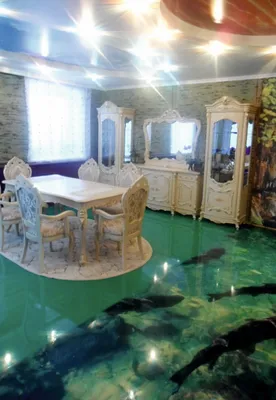 Наливные 3D полы в квартире в Санкт-Петербурге: цена, фото работ