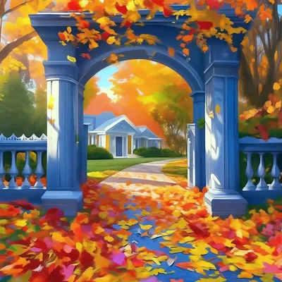 Нарисованная осень, разрисованный …» — создано в Шедевруме