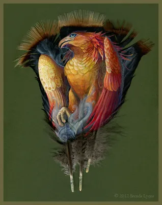 Портреты животных и птиц, нарисованные на перьях индейки