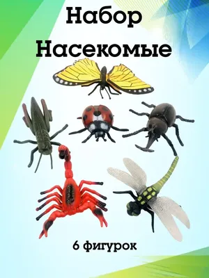 Насекомые (с наклейками) - Русские книги для детей - Happy Universe