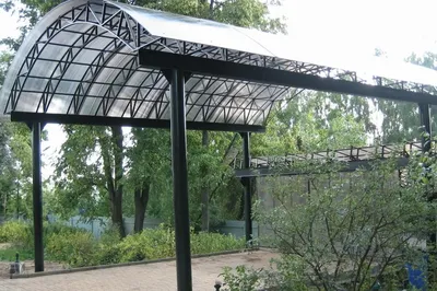 Купить садовый навес для дачи из поликарбоната в Москве