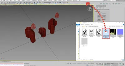 Ошибка Merge. Не вставляется модель и материал в 3Ds Max