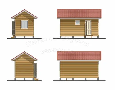 Проект модульной угловой бани 6×2,5м и 2,5×2,5м, 30 м2, с террасой, купить  в Москве «Srub.Store»