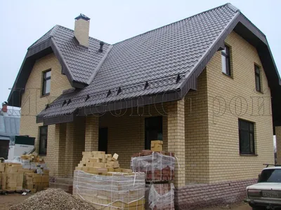Дома из кирпича: 210+ (Фото) Красивых Фасадов Своими Руками | Дом, Кирпич, Кирпичные  дома