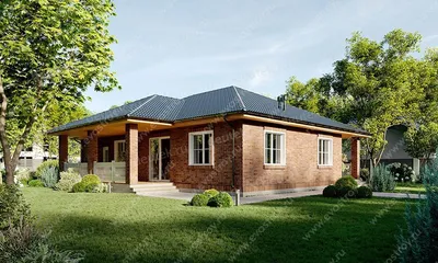 Проект одноэтажного дома Мини 36, 4,3х7,8+терраса - DOMOKEA