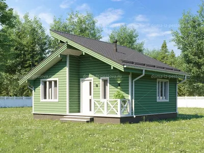 Одноэтажный дом с террасой Vg3118 в Мыски - Кемеровская область