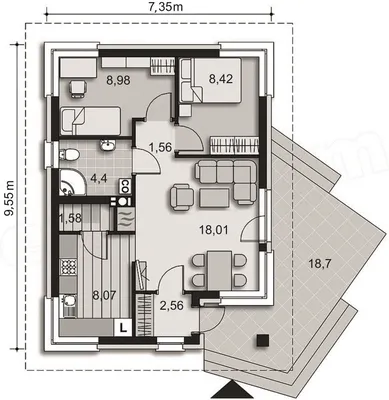 Проекты небольших двухэтажных домов 🏡 | каталог Проекты коттеджей