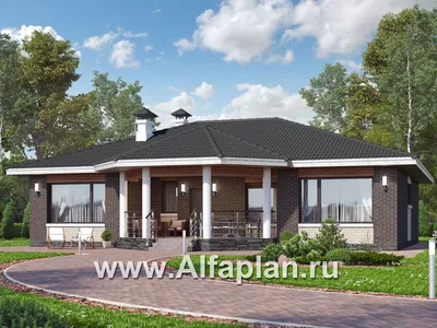 Проект одноэтажного дома с террасой Vg3200 в Ивантеевке - Московская область