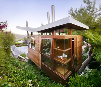 Самые красивые дома: Маленький уютный дом на дереве, Лос Анжелес, Калифорния