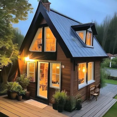 Красивая маленький ,уютный дом 🥰» — создано в Шедевруме