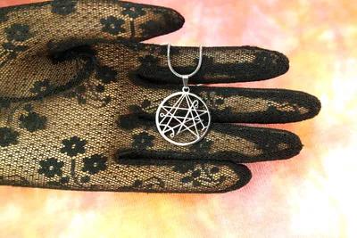 Necronomicon Necklace, HP Lovecraft Symbol Stainless Steel Magic Charm  Pendant | eBay